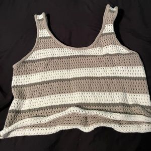 Cropped crochet forever 21 top